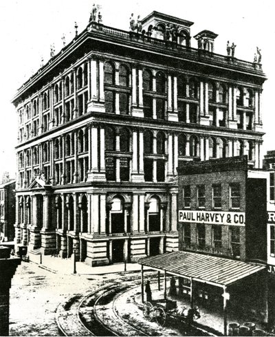 Edificio Equitable, angolo nord-ovest di Sixth e Locust Streets da Unknown